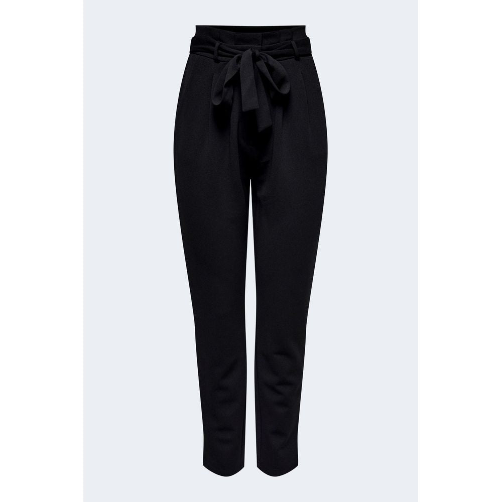 Jacqueline De Yong Black Polyester Jeans & Pant