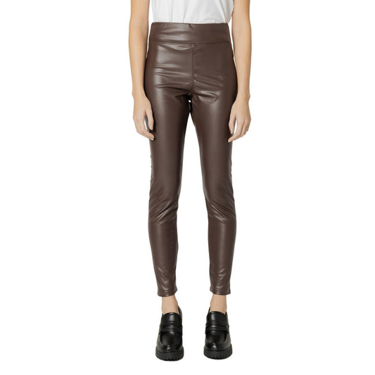 Street One Brown Polyester Jeans & Pant W44 / L28