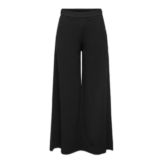 Jacqueline De Yong Black Recycled Polyester Jeans & Pant