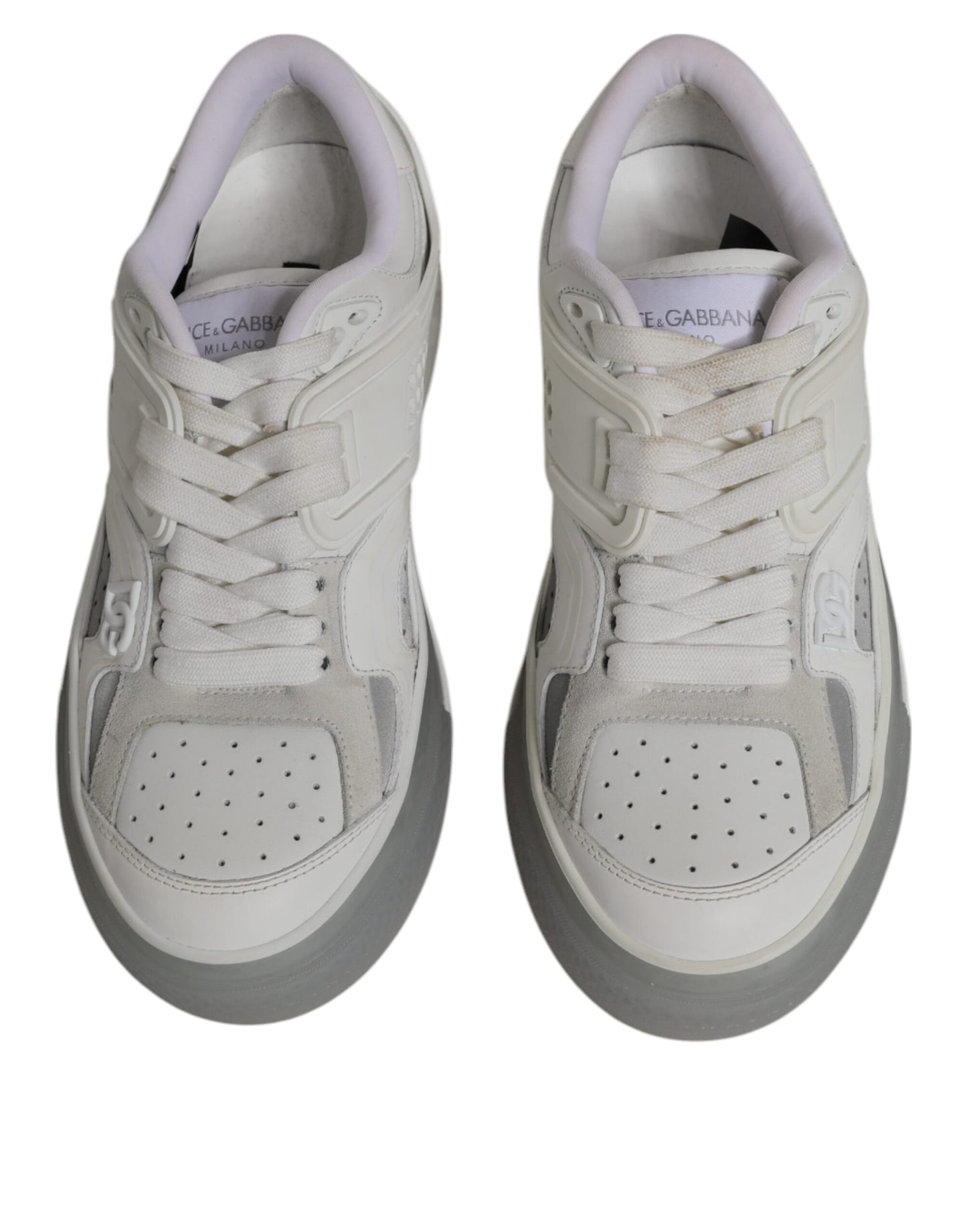 Dolce & Gabbana White DG Logo CUSTOM 2.Zero Sneakers Shoes EU39 / US6