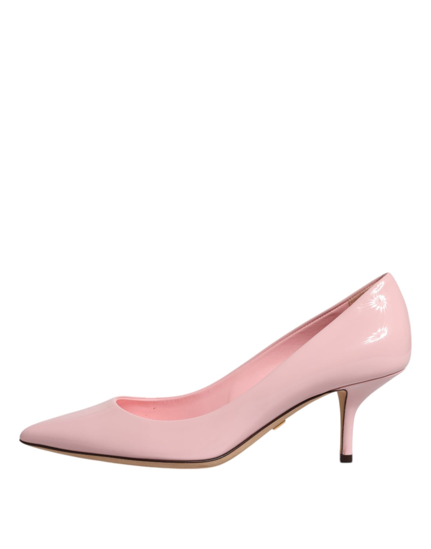 Dolce & Gabbana Light Pink Patent Leather Heels Pumps Shoes EU37 / US7