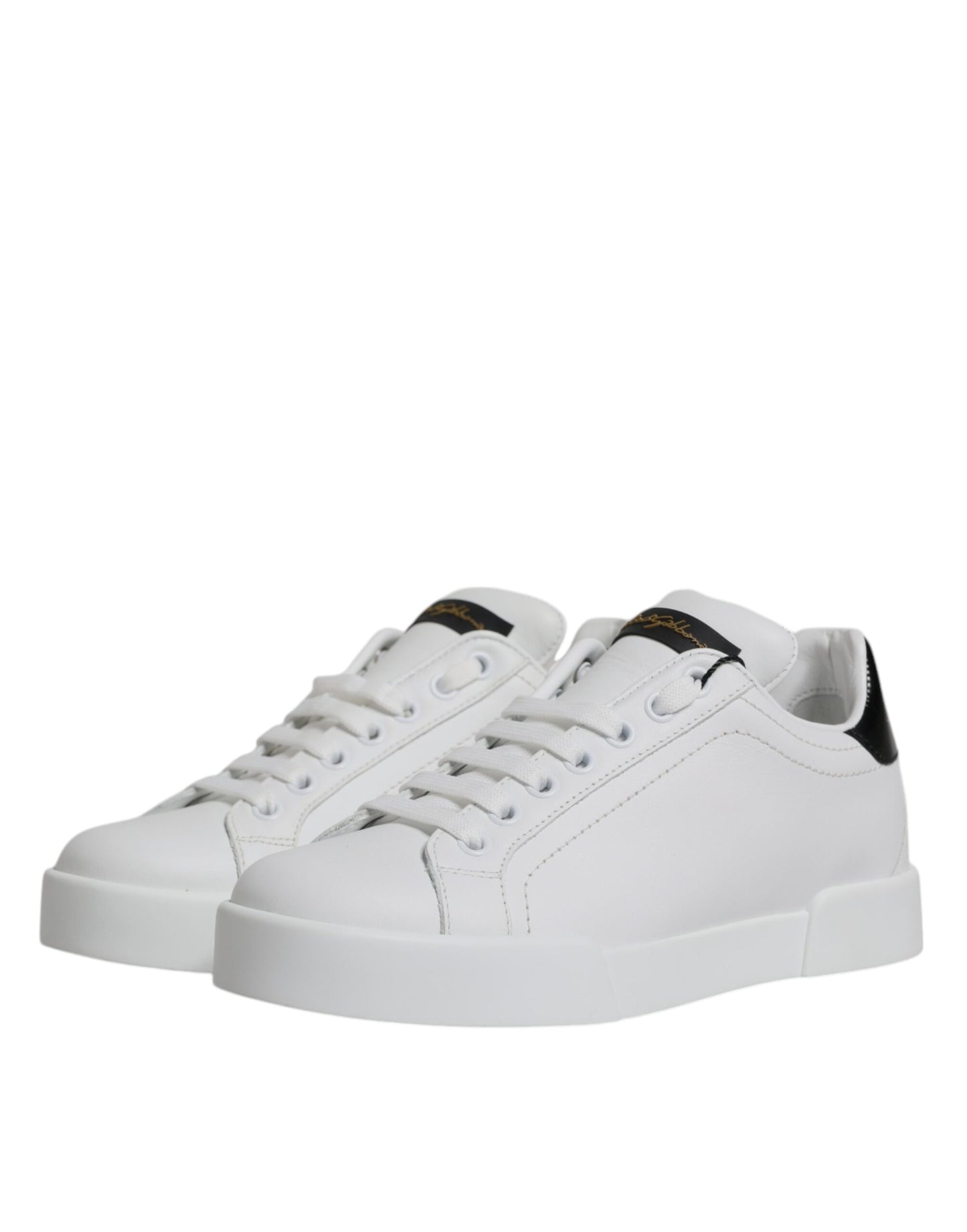 Dolce & Gabbana White Leather Classic Low Top Sneakers Shoes EU35.5 / US5.5