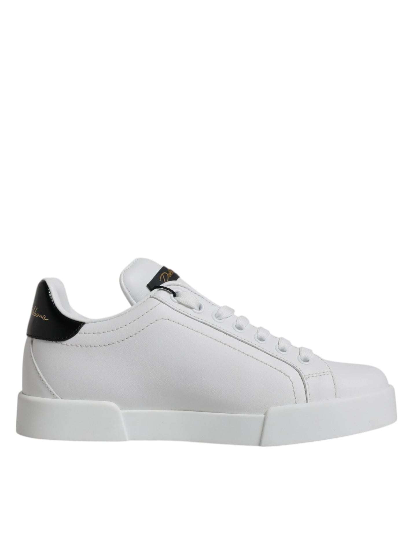 Dolce & Gabbana White Leather Classic Low Top Sneakers Shoes EU35.5 / US5.5