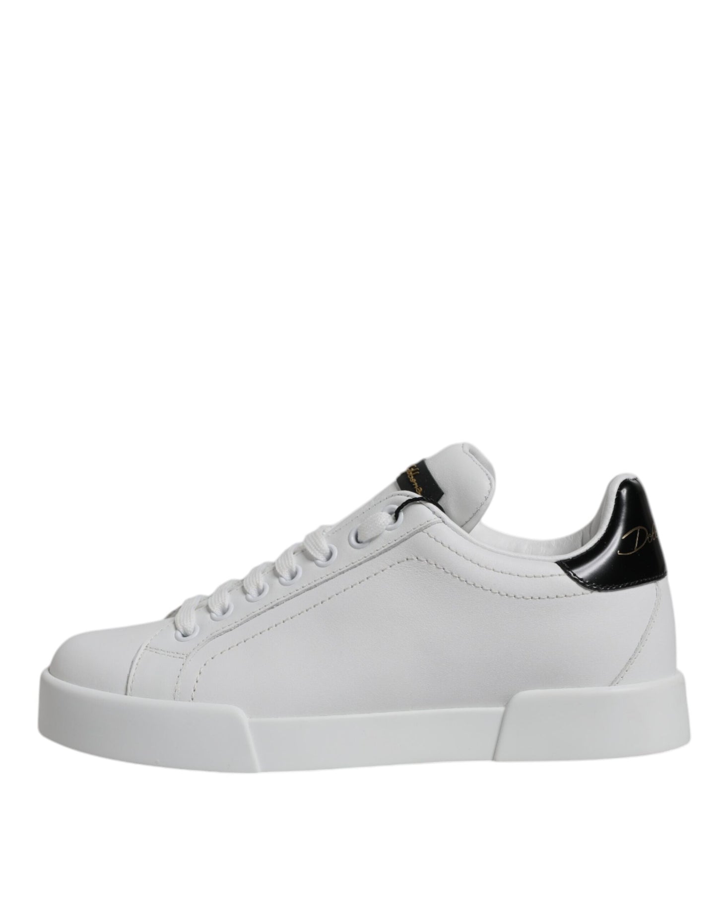 Dolce & Gabbana White Leather Classic Low Top Sneakers Shoes EU35.5 / US5.5