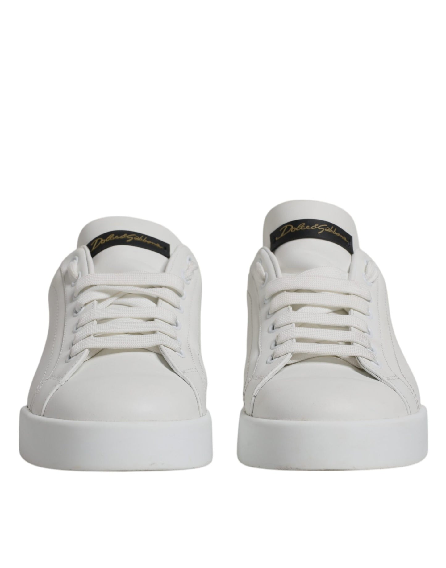 Dolce & Gabbana White Leather Classic Low Top Sneakers Shoes EU40 / US10