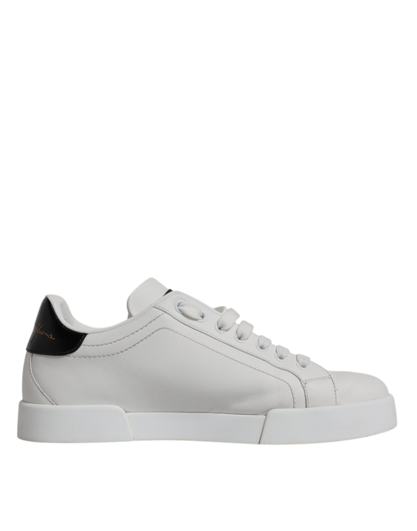 Dolce & Gabbana White Leather Classic Low Top Sneakers Shoes EU40 / US10