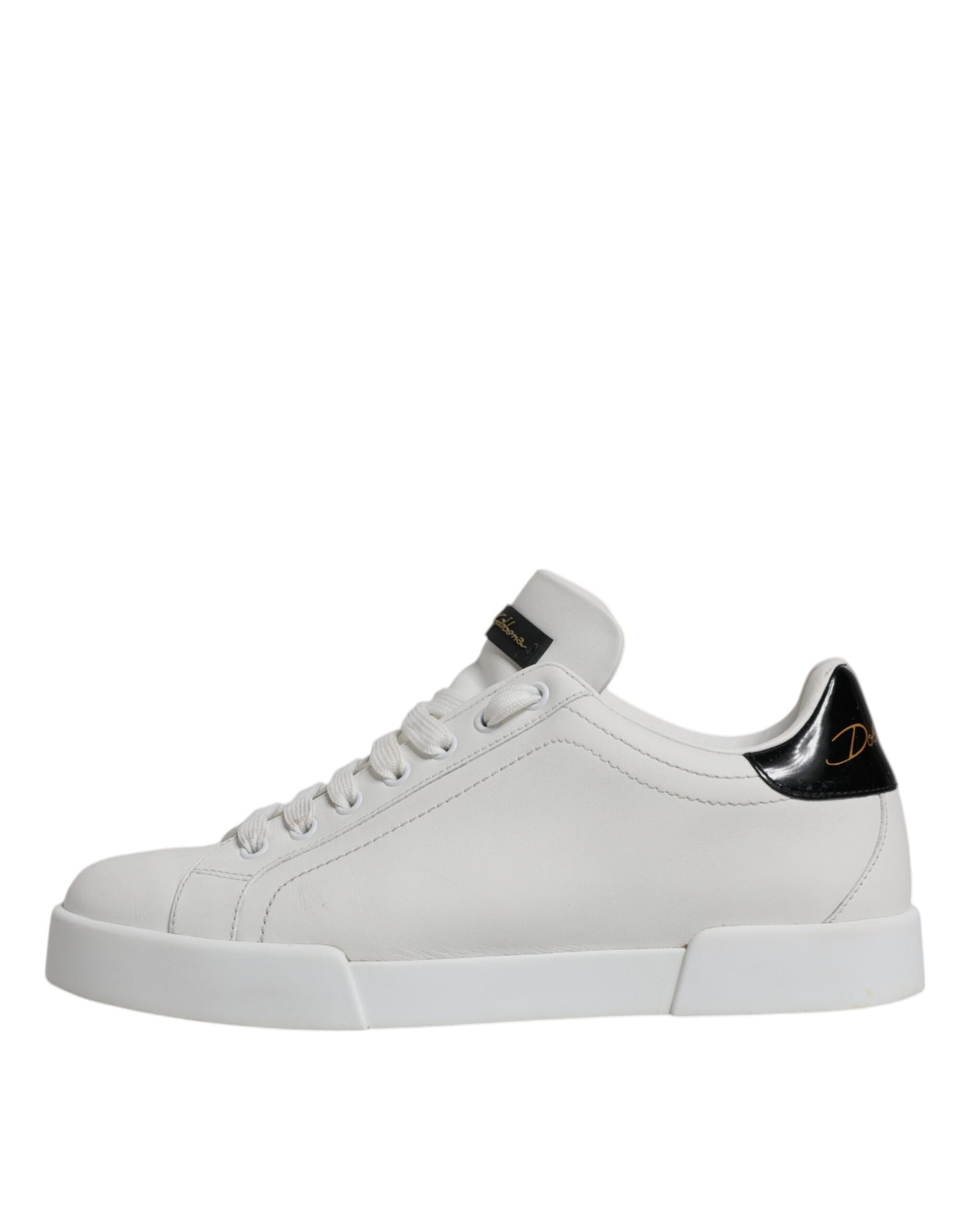 Dolce & Gabbana White Leather Classic Low Top Sneakers Shoes EU40 / US10