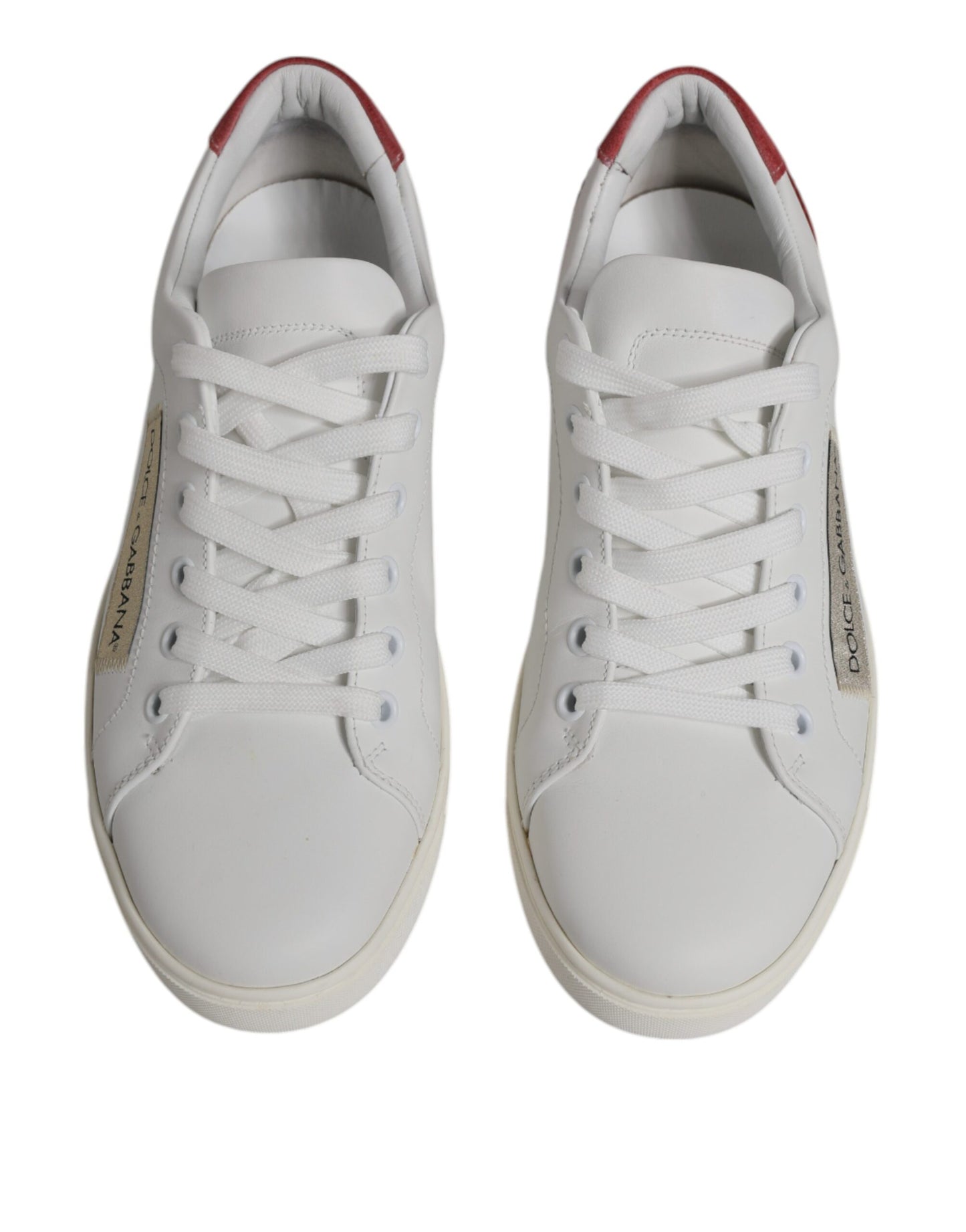 Dolce & Gabbana White London Calf Leather Sneakers Shoes EU38 / US8