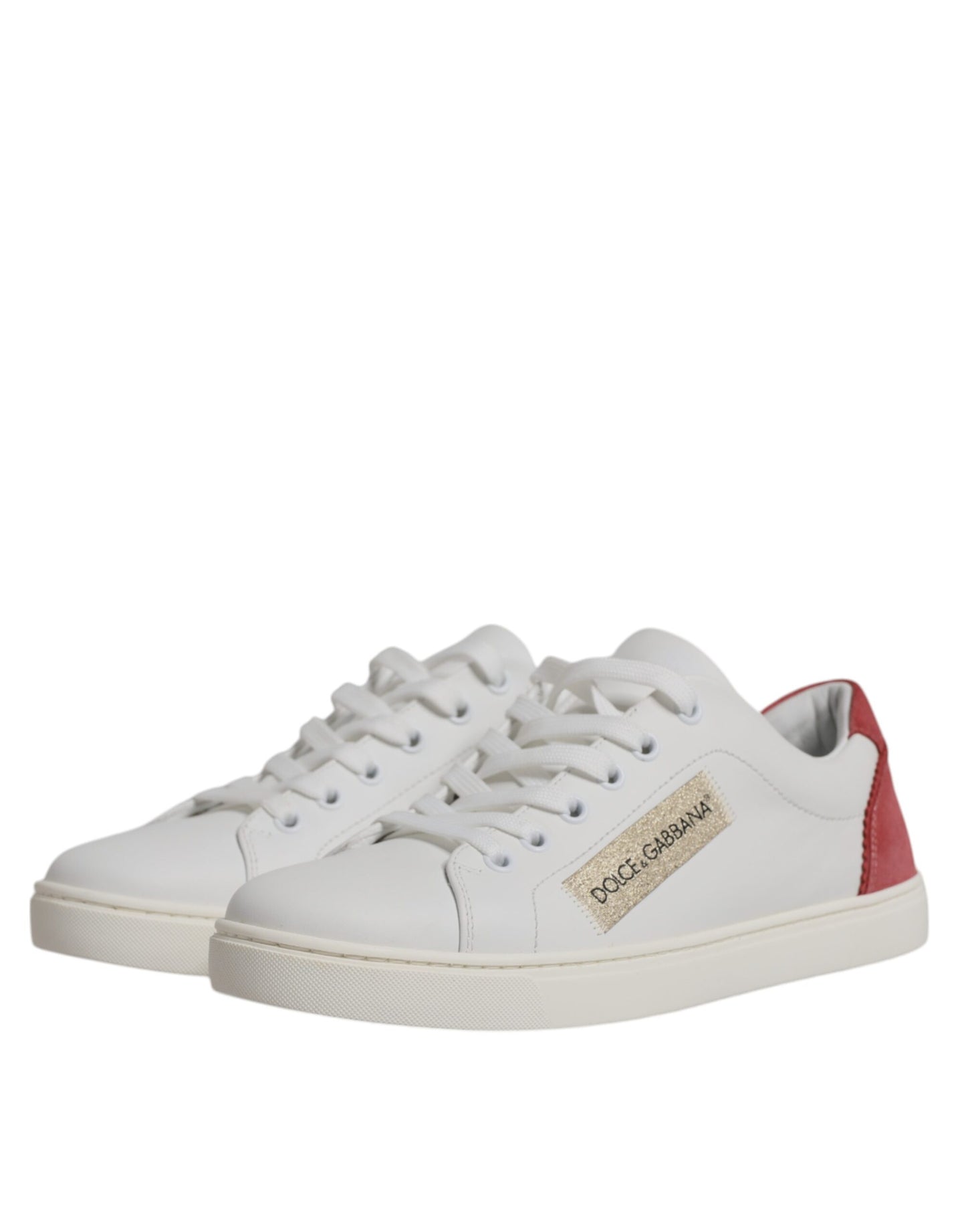 Dolce & Gabbana White London Calf Leather Sneakers Shoes EU38 / US8