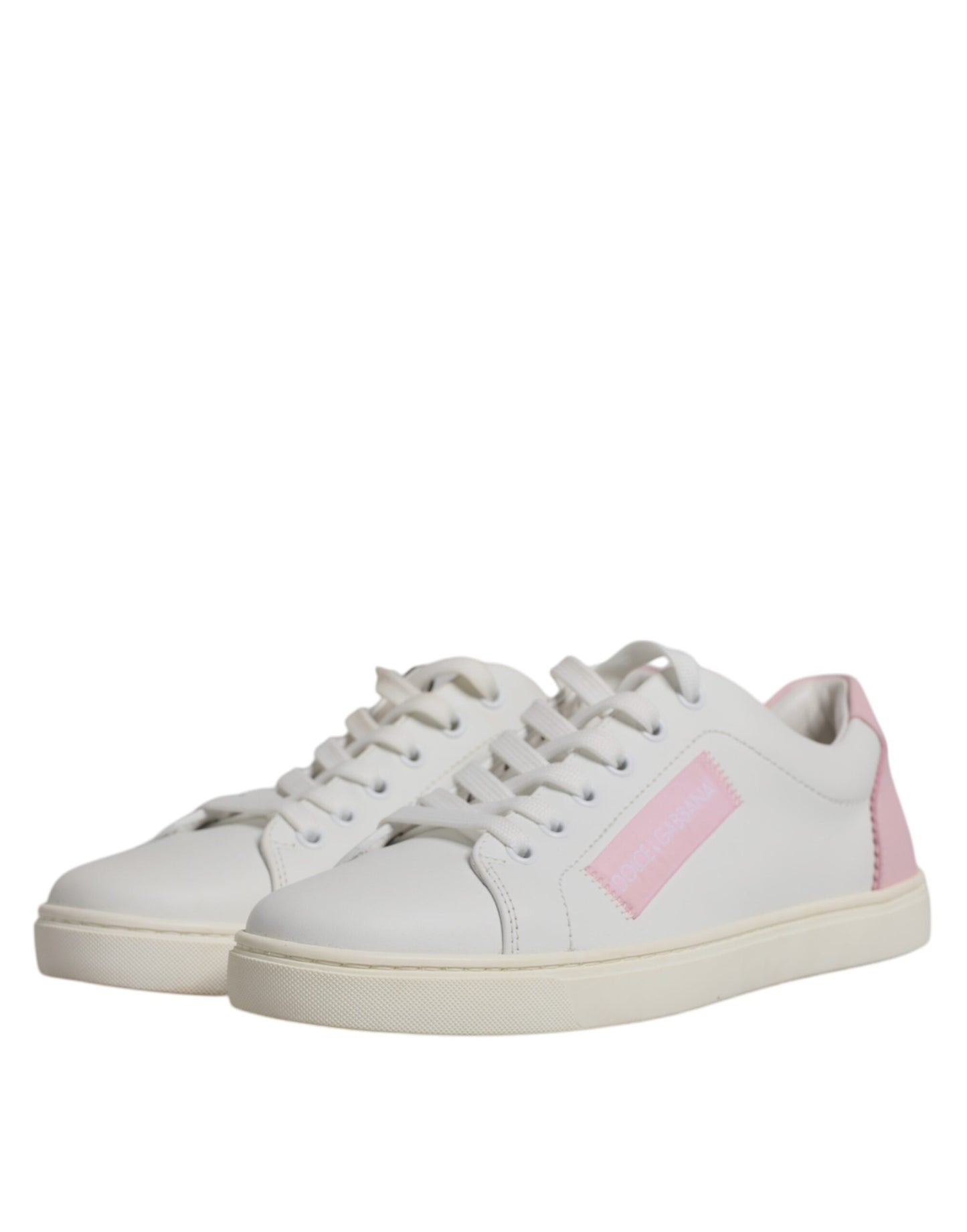 Dolce & Gabbana White Classic Calf Leather Sneakers Shoes EU37 / US7