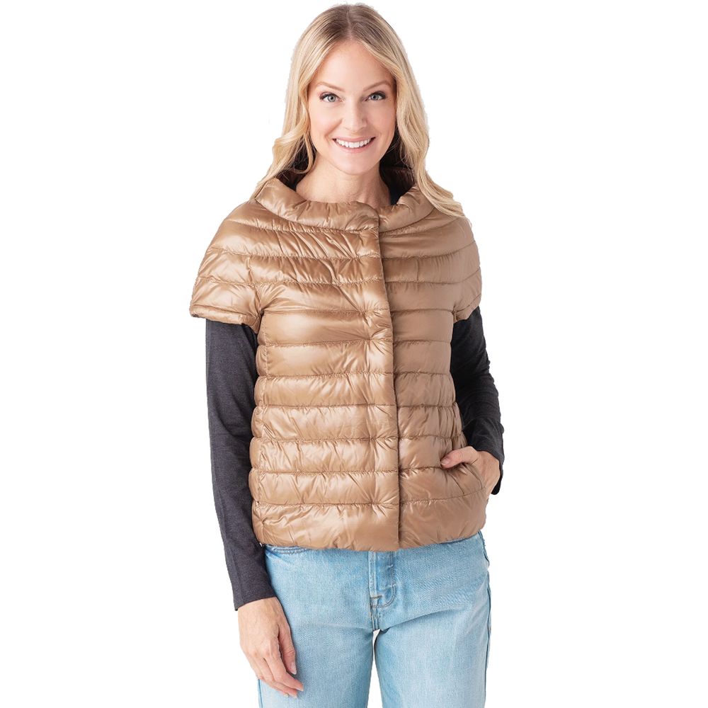 Herno Beige Nylon Vest IT48 | XL