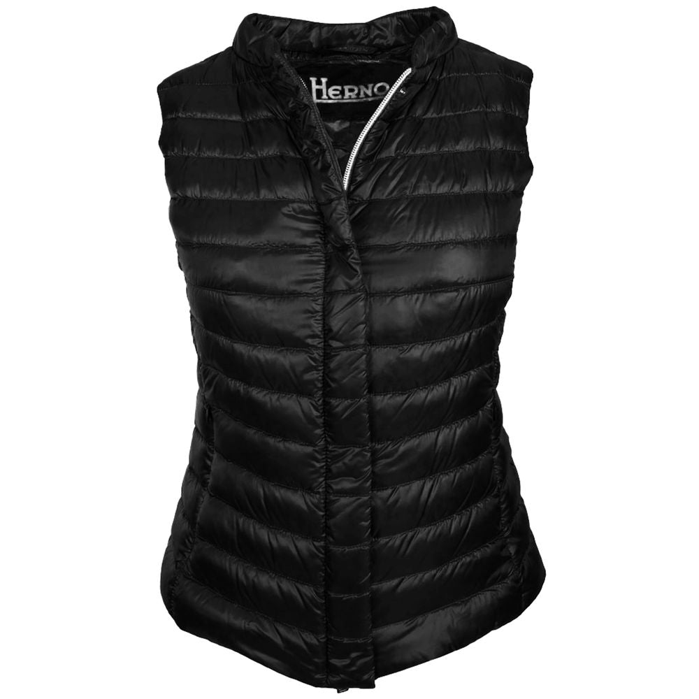 Herno Black Nylon Vest IT38 | XS