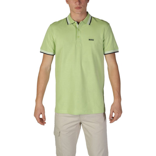 Hugo Boss Green Cotton Polo  IT46 | M