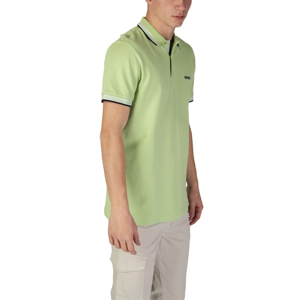 Hugo Boss Green Cotton Polo  IT46 | M