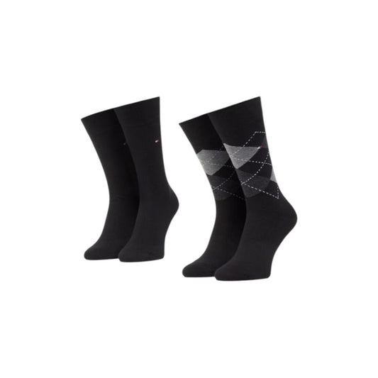 Tommy Hilfiger Black Cotton Sock