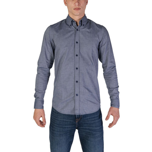 Hugo Boss Blue Cotton Shirt IT42 | XS