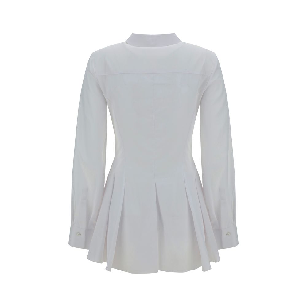 Alexander McQueen Pleatd Peplum Shirt IT42 | L