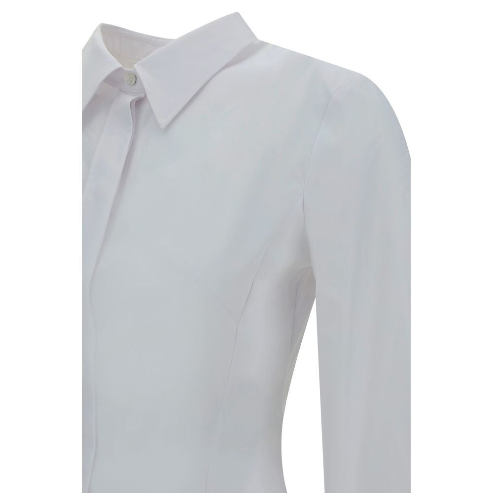 Alexander McQueen Pleatd Peplum Shirt IT42 | L