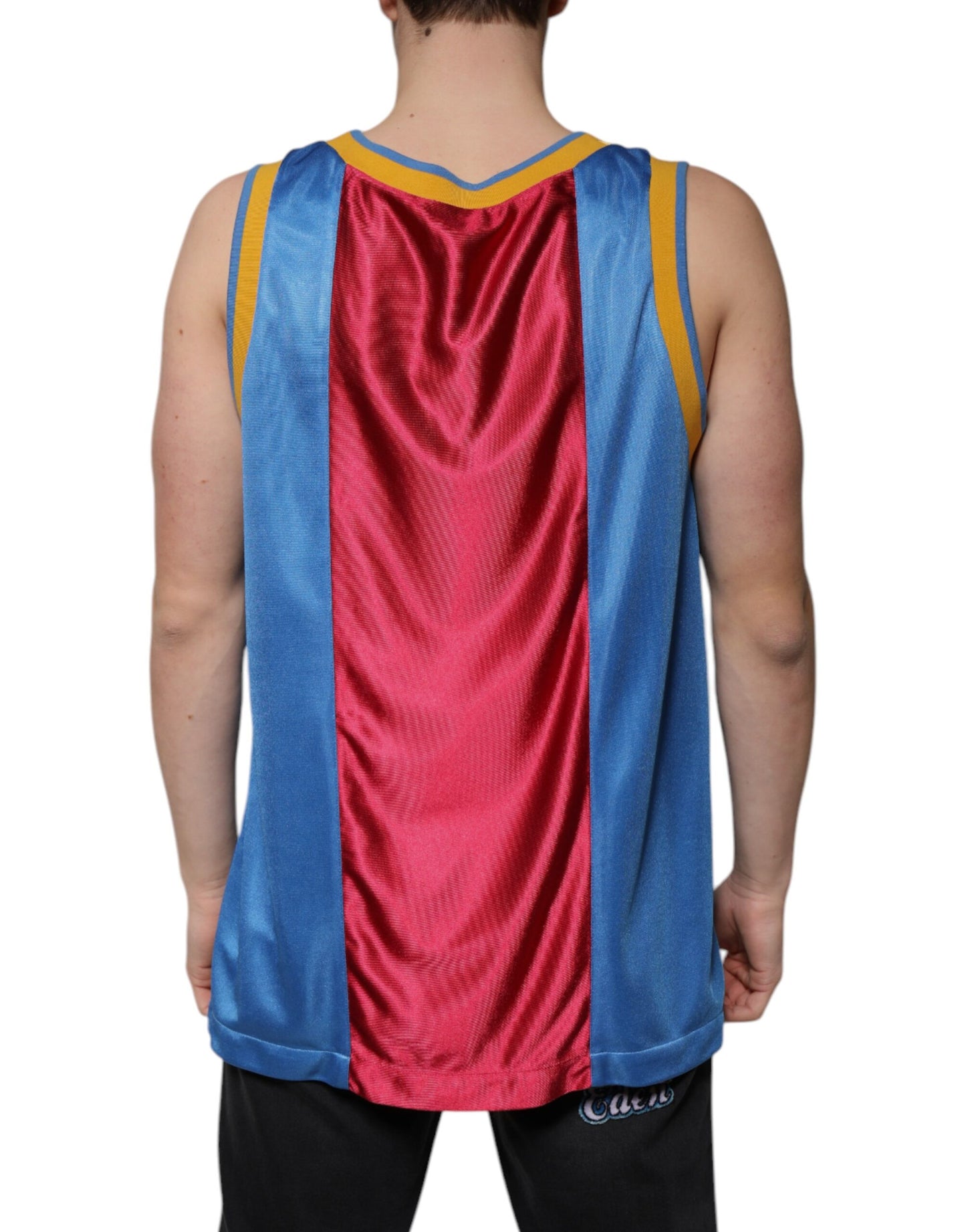 Dolce & Gabbana Multicolor Jersey Tank Sleeveless T-shirt