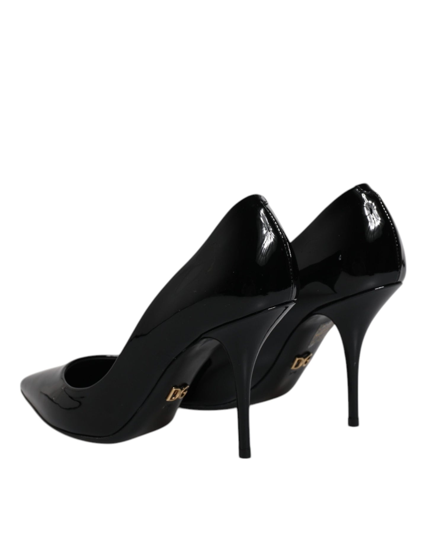 Dolce & Gabbana Black Patent Leather High Heels Pumps Shoes