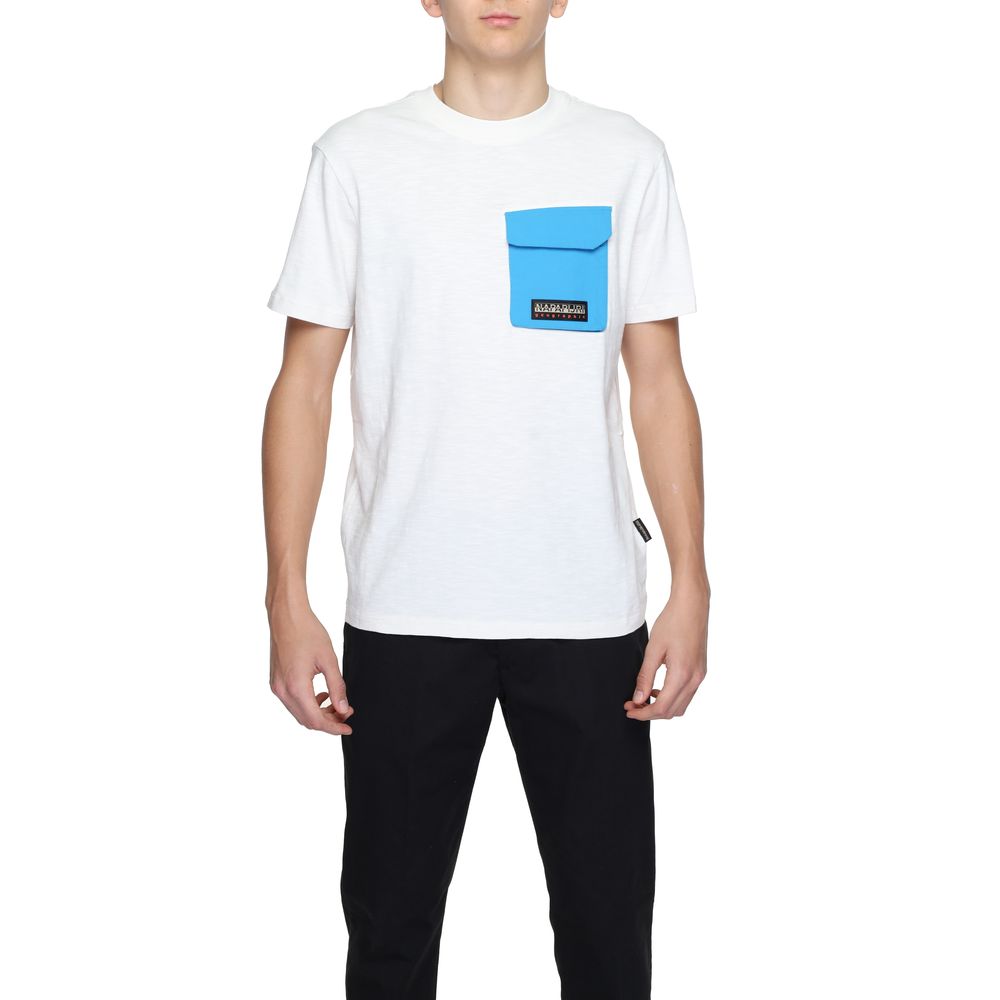 Napapijri White Cotton T-Shirt