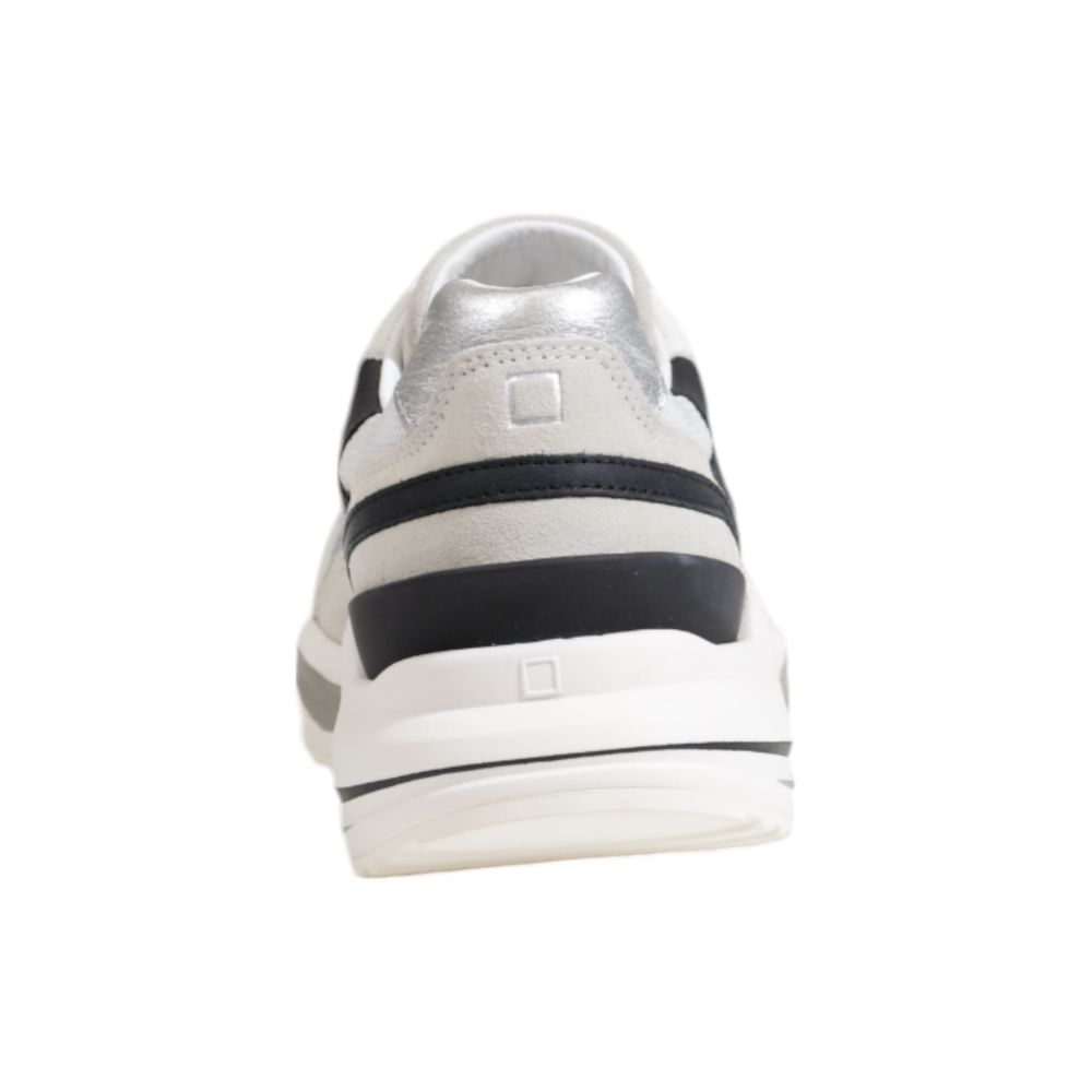 D.A.T.E Silver Fabric Sneaker