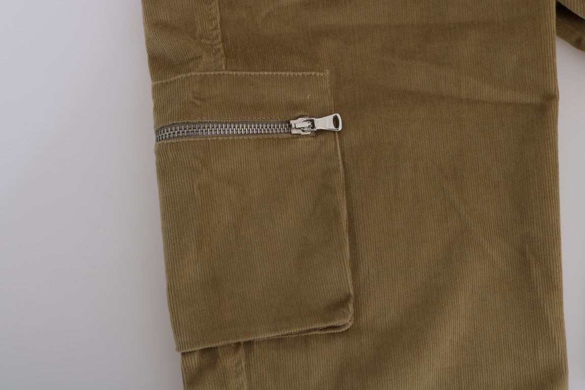 Ermanno Scervino Chic Beige Casual Pants for Sophisticated Style IT38 | XS