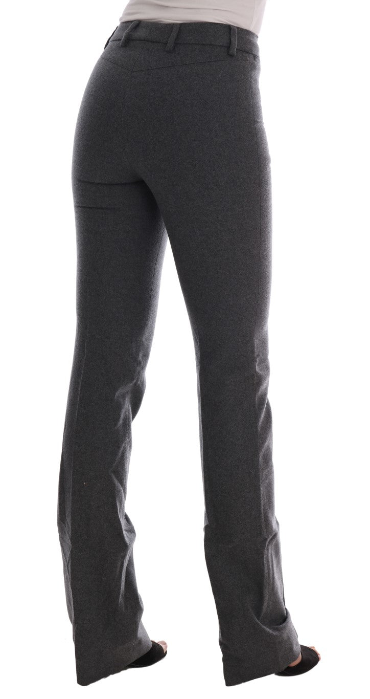 Ermanno Scervino Chic Gray Formal Pants - Elegance Refined IT38 | XS