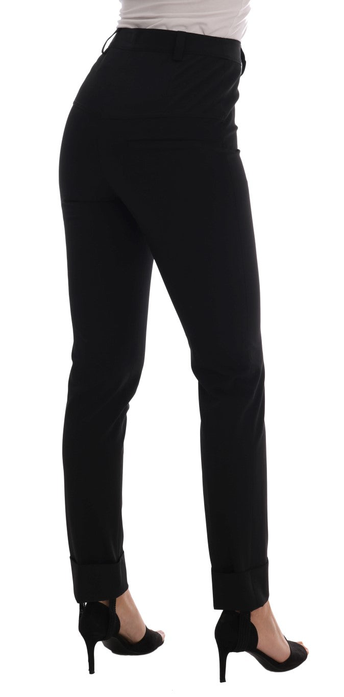 Ermanno Scervino Sleek Black Stirrup Leggings IT38 | XS