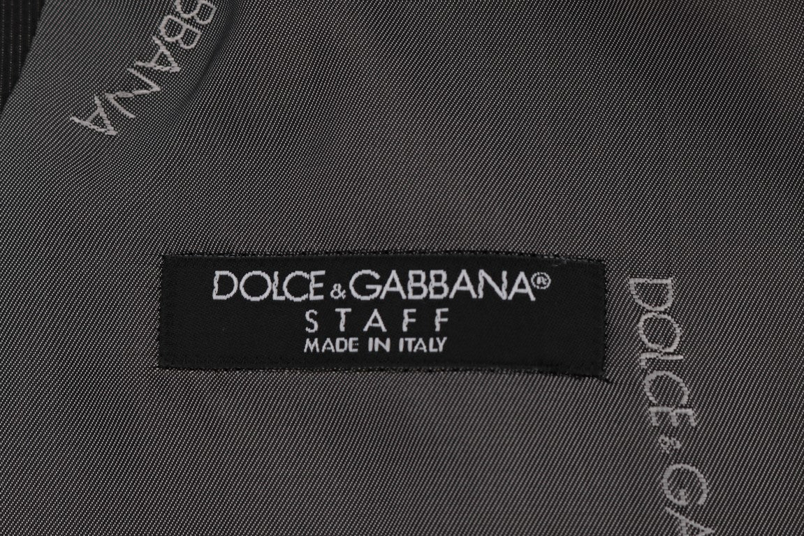 Dolce & Gabbana Elegant Gray Waistcoat Vest IT52 / XL