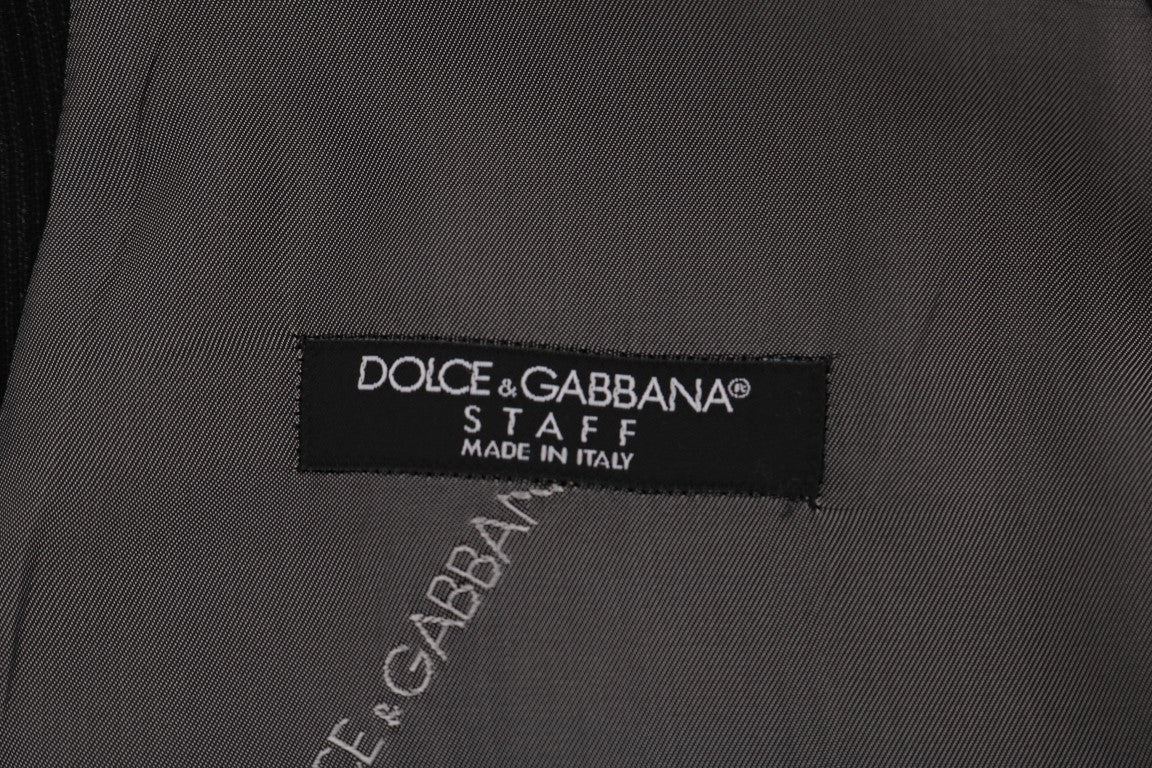 Dolce & Gabbana Elegant Striped Waistcoat Vest IT50 / L