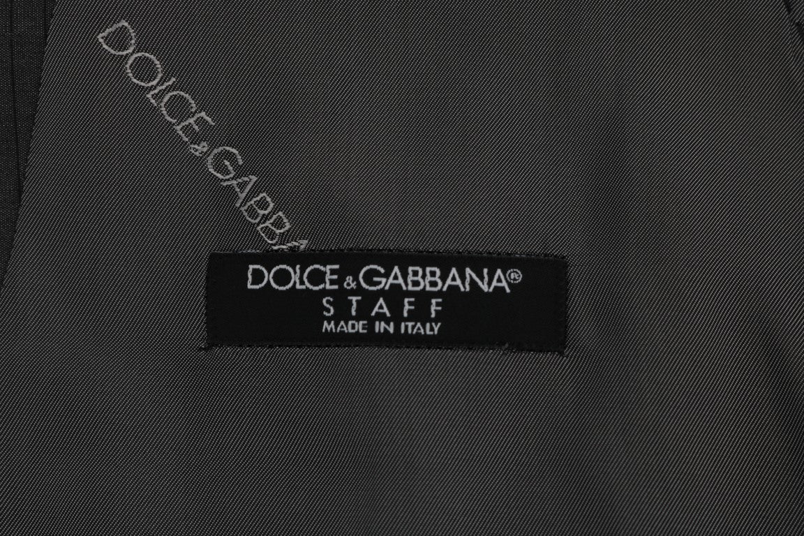 Dolce & Gabbana Sleek Gray Single-Breasted Waistcoat Vest IT50 / L