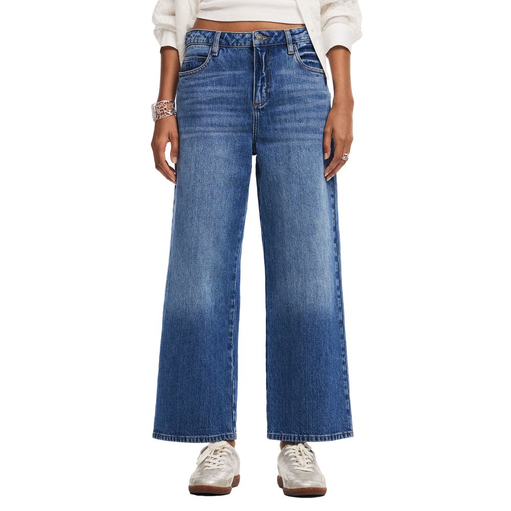 Desigual Blue Cotton Jeans & Pant