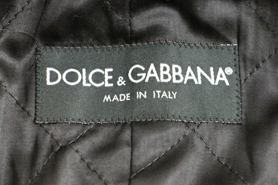 Dolce & Gabbana Sicilia Checkered Wool Blend Coat IT48 / M