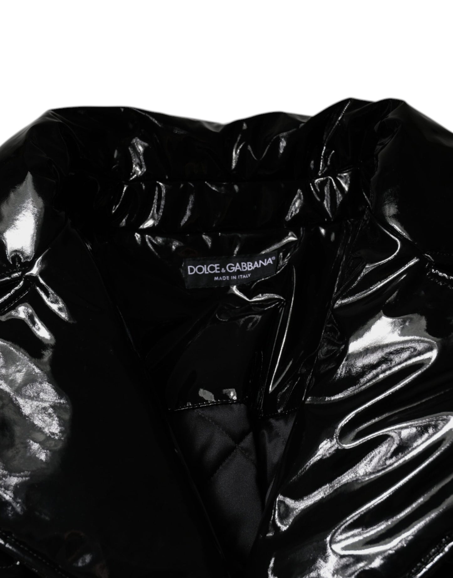 Dolce & Gabbana Black Polyester Button Down Blouson Jacket