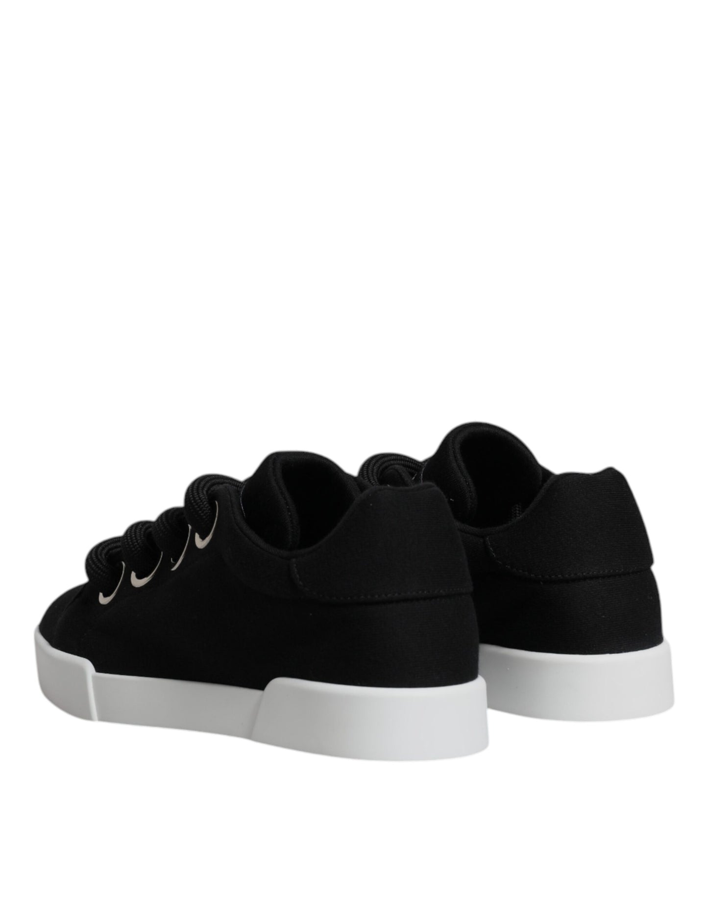 Dolce & Gabbana Black Portofino Low Top Sneakers Shoes