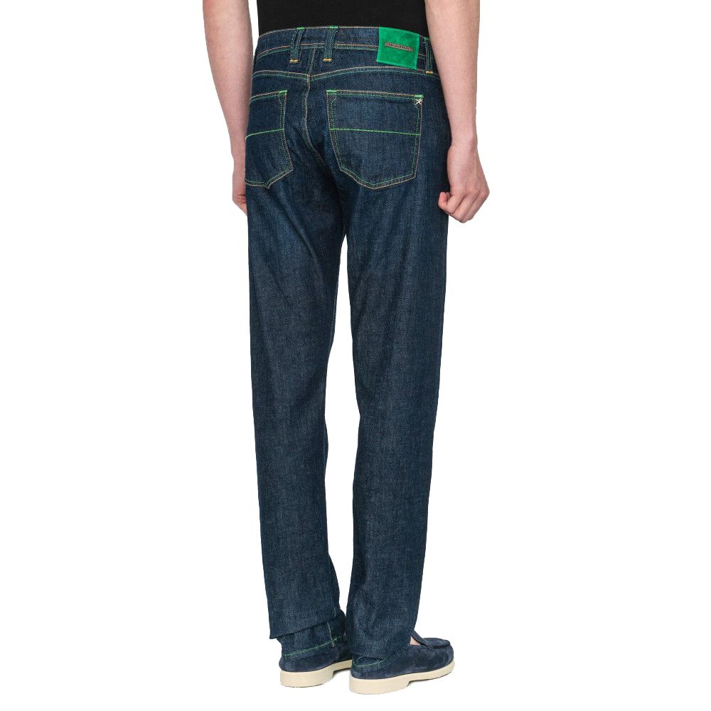 Tramarossa Blue Cotton Jeans & Pant