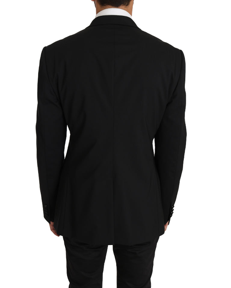 Dolce & Gabbana Elegant Black Slim Fit Martini Blazer Jacket IT50 / L