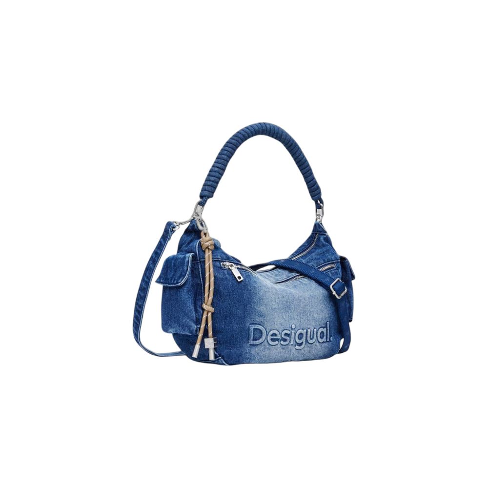 Desigual Blue Cotton Handbag