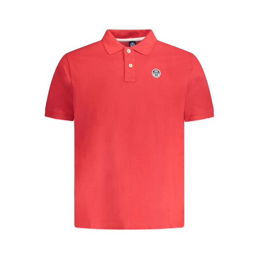 North Sails Red Cotton Polo Shirt