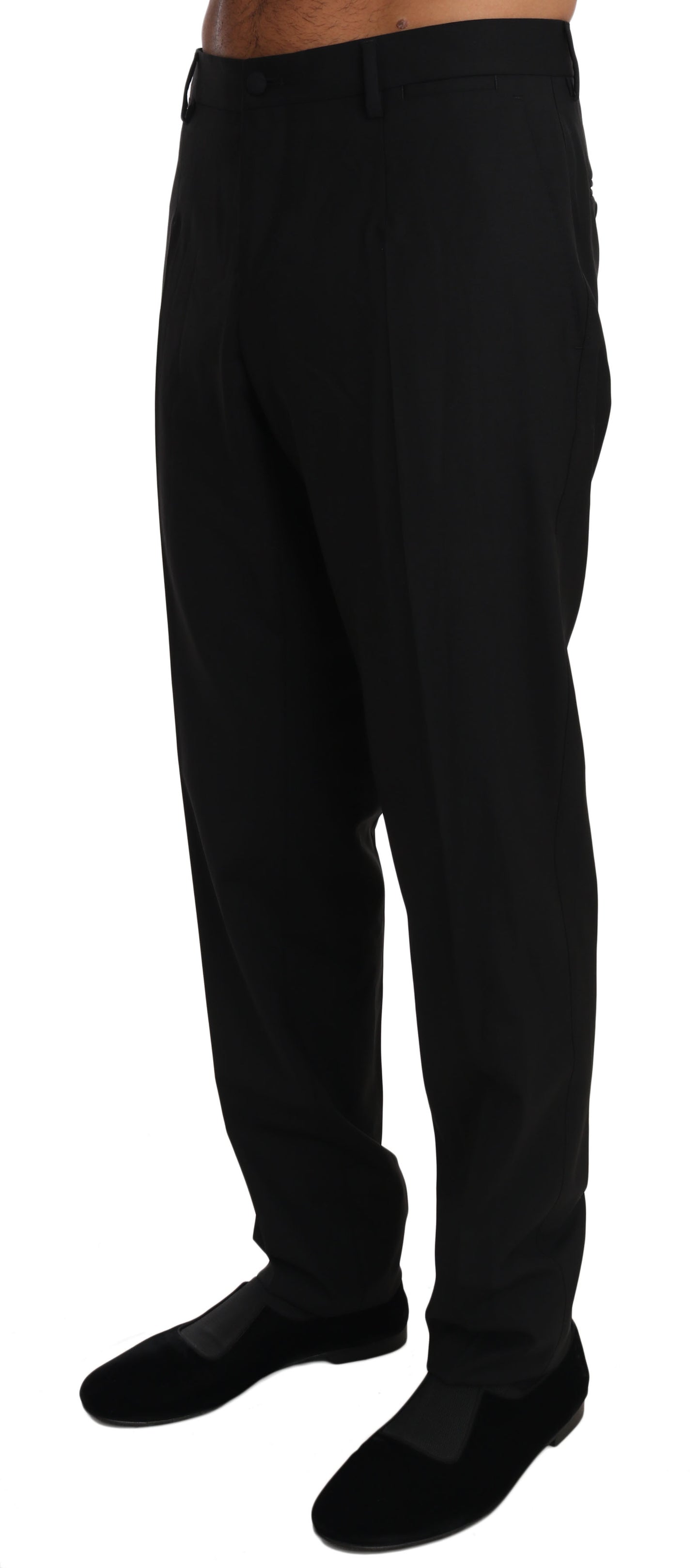 Dolce & Gabbana Elegant Formal Wool Blend Trousers IT50 / L