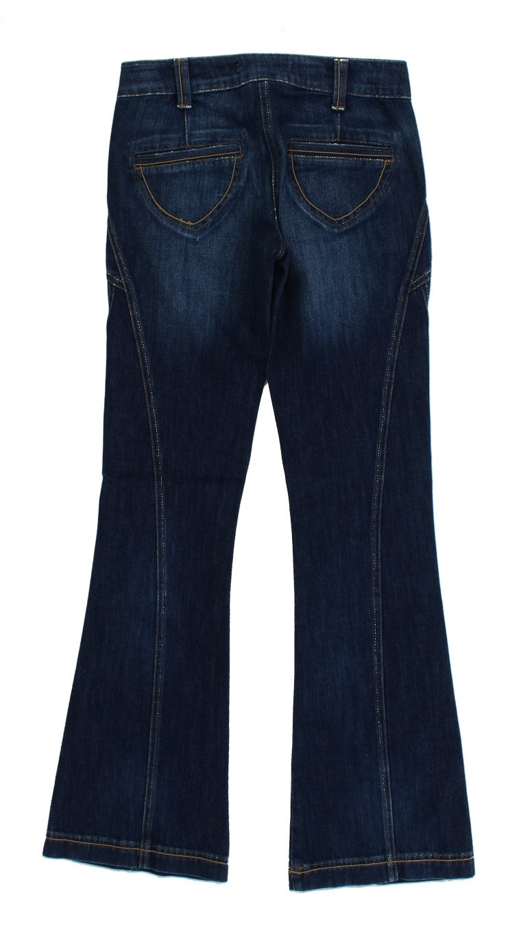 Cavalli Elegant Flare Leg Low Waist Denim W26