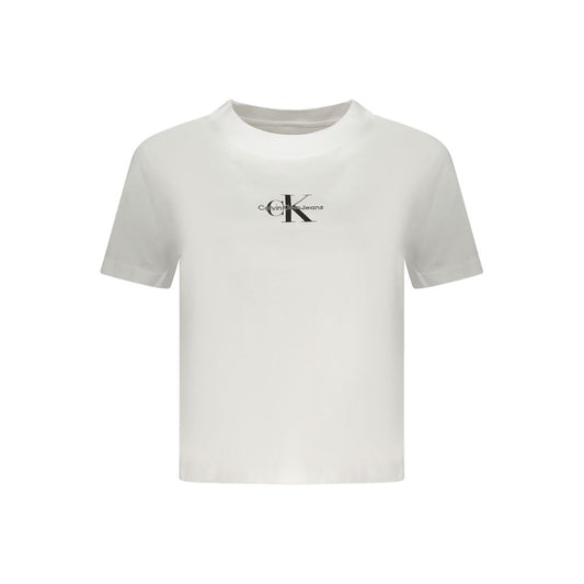 Calvin Klein White Cotton Women T-Shirt