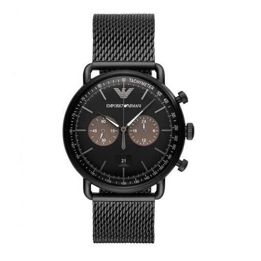 Armani Black Steel Watch