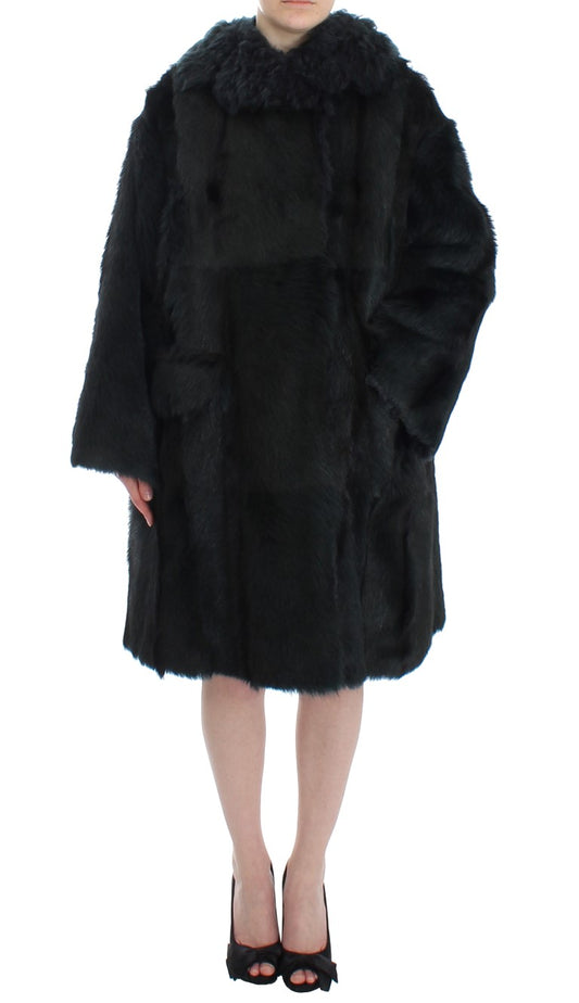 Dolce & Gabbana Exquisite Shearling Coat Jacket IT40 | S