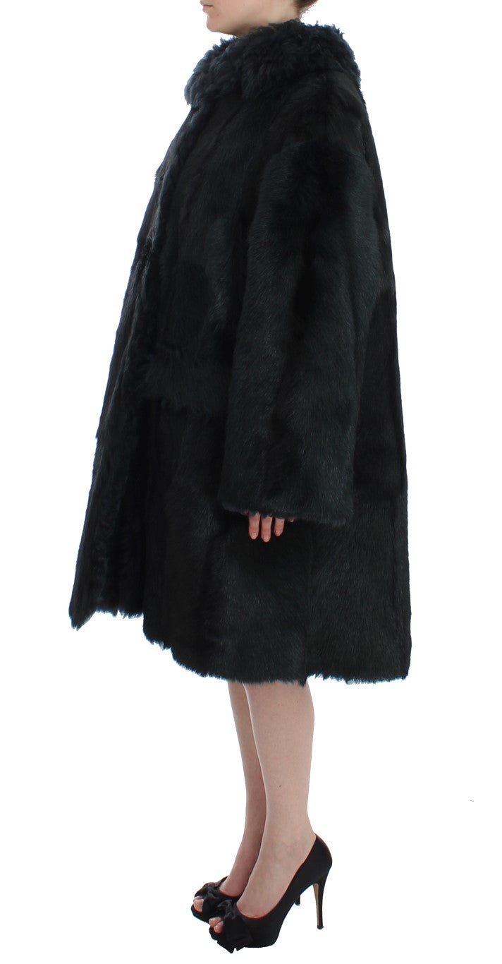 Dolce & Gabbana Exquisite Shearling Coat Jacket IT40 | S