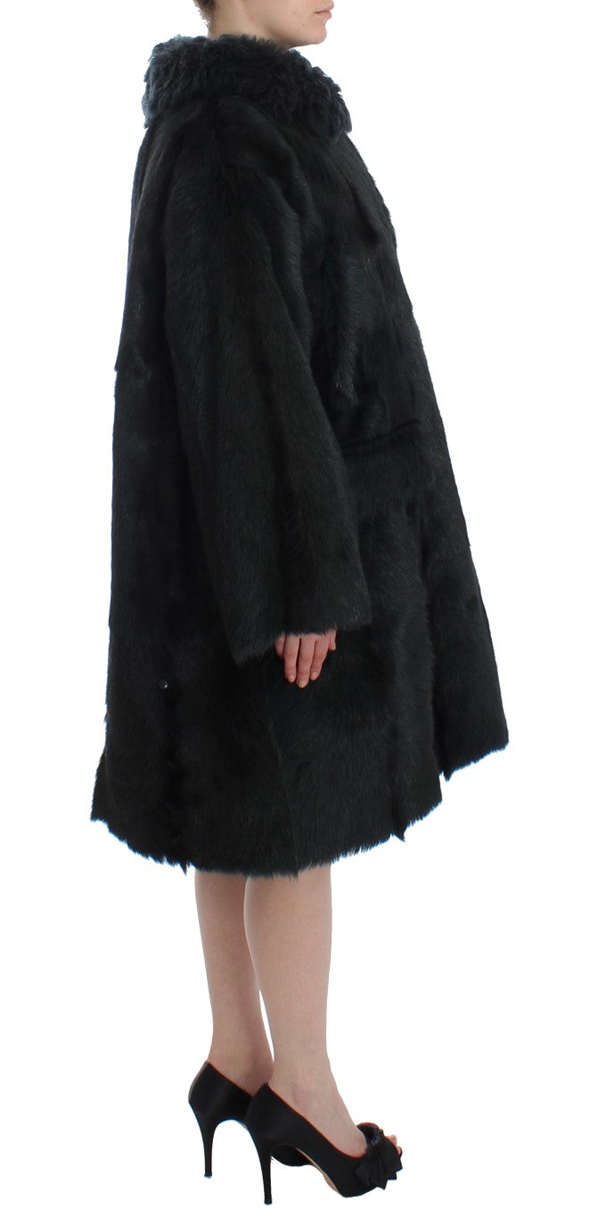 Dolce & Gabbana Exquisite Shearling Coat Jacket IT40 | S