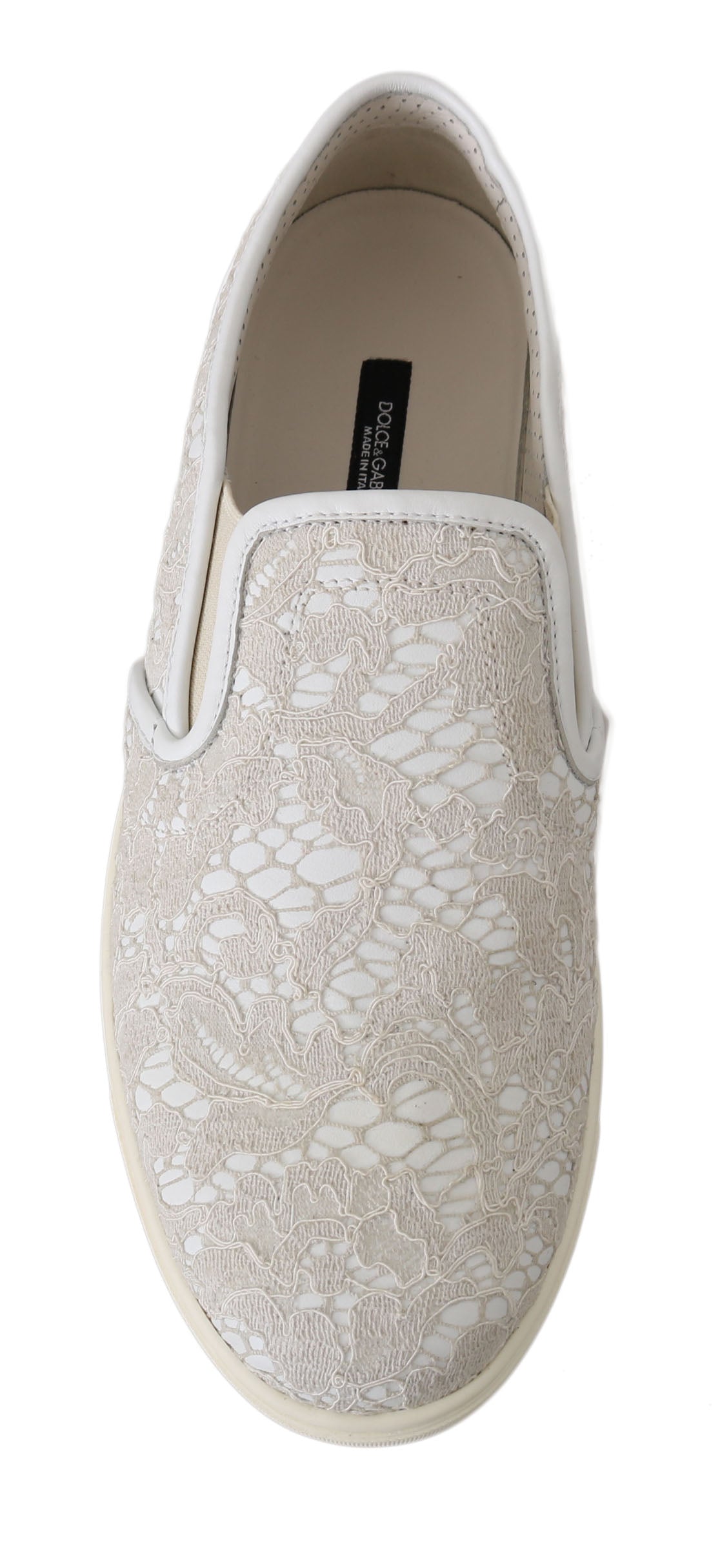 Dolce & Gabbana Elegant Off White Loafers for Ladies EU35 / US4.5