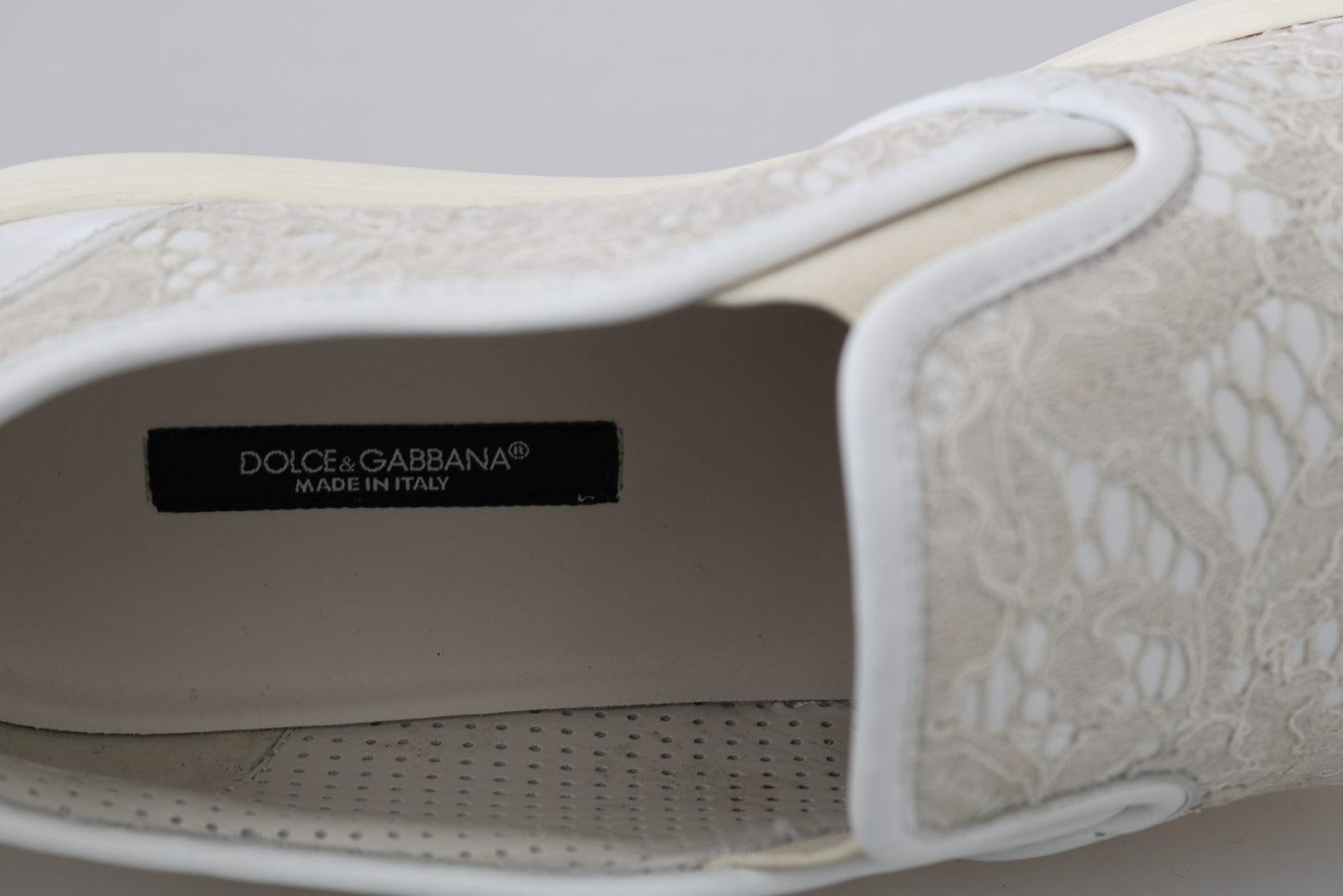 Dolce & Gabbana Elegant Off White Loafers for Ladies EU35 / US4.5