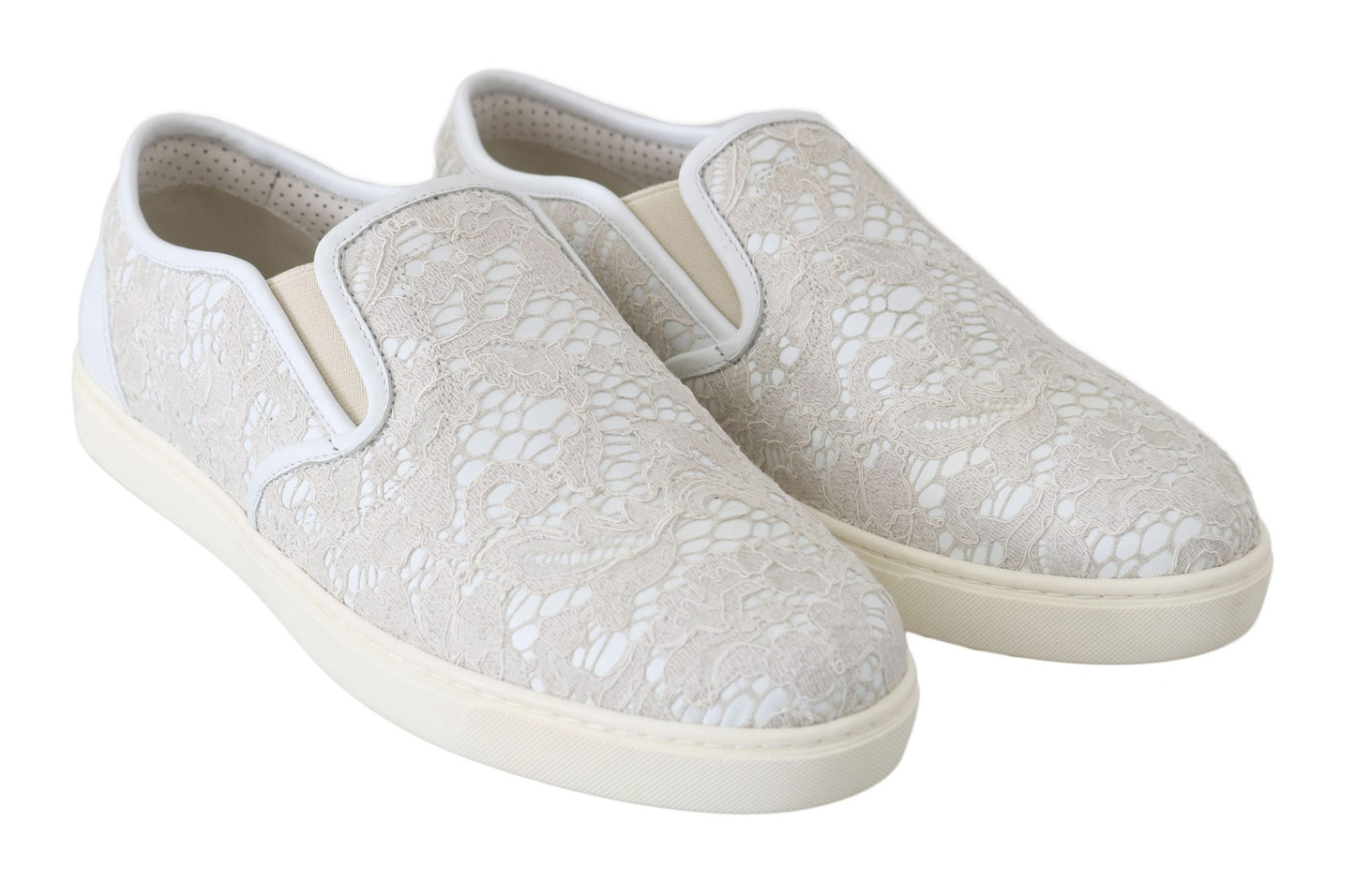 Dolce & Gabbana Elegant Off White Loafers for Ladies EU35 / US4.5